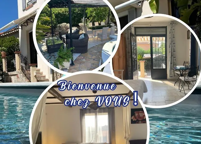 Daire Tres Beau Lumineux Dans Avec Piscine Juan-les-Pins